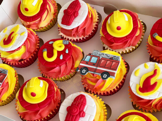 Cupcakes bombero