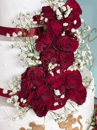 Tarta de boda Rosas rojas