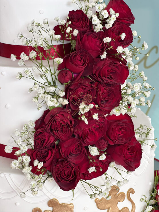 Tarta de boda Rosas rojas