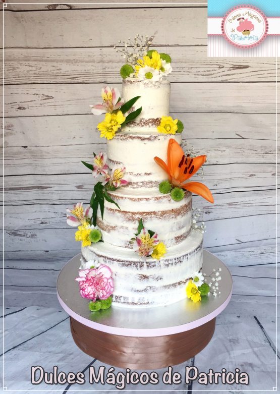 Tarta boda naked rústica