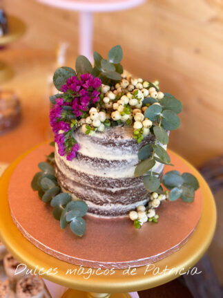 Tarta decorada fondant personalizada boda madrid