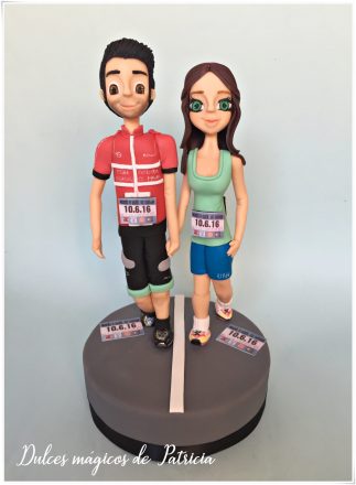muñecos fondant running
