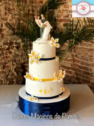 tarta boda calas flores