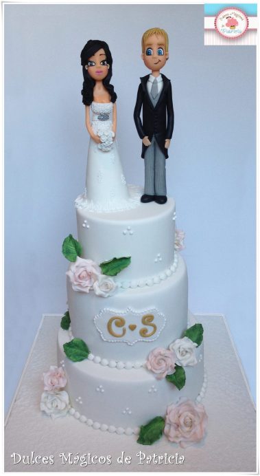 tarta boda figuras novios alcalá