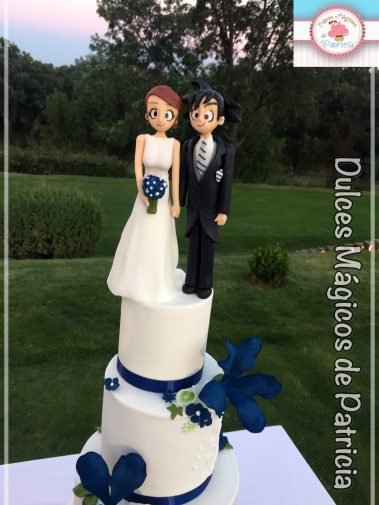 tarta boda figuras novios