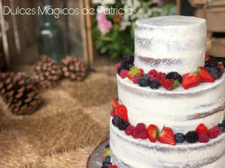 tarta boda naked cake madrid frutos rojos
