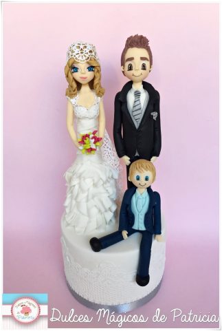 tarta boda novios figuras madrid