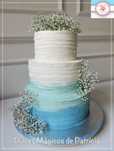 tarta boda paniculata azul