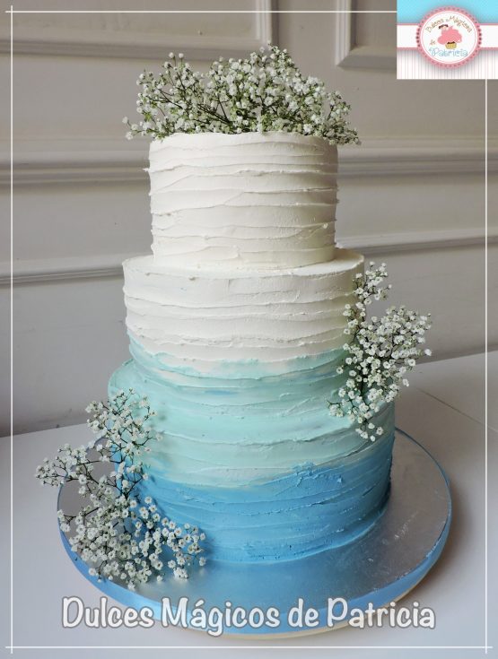 tarta boda paniculata azul