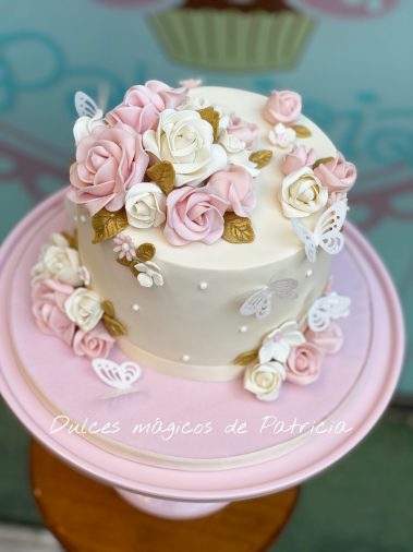 tarta boda romántica