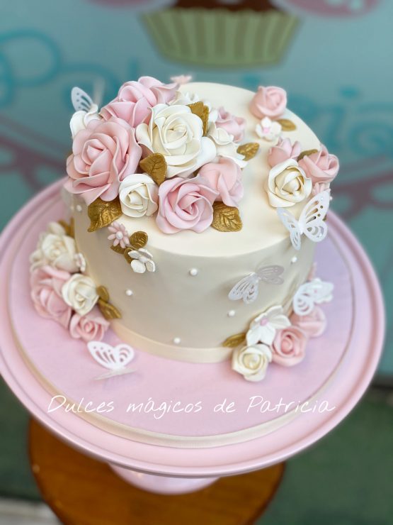 tarta boda romántica