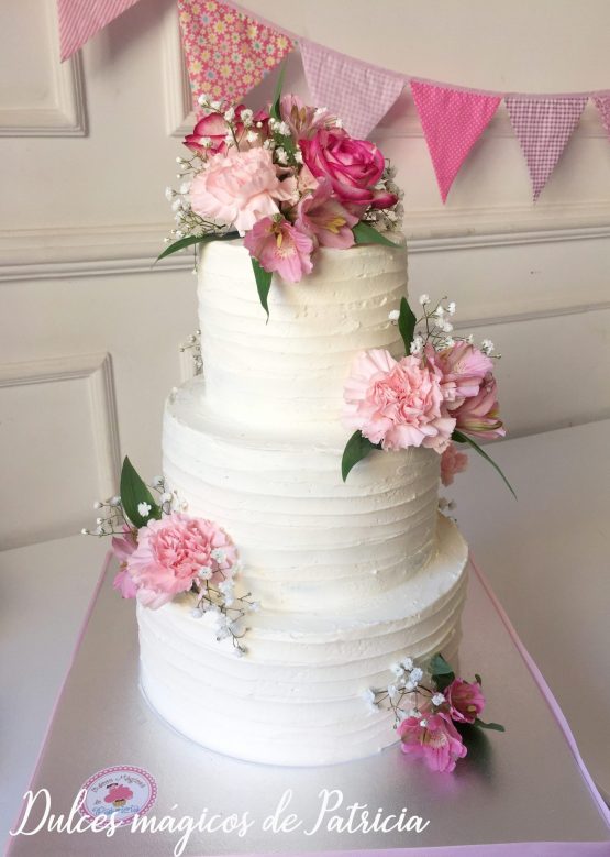 tarta boda rústica madrid flores alcalá