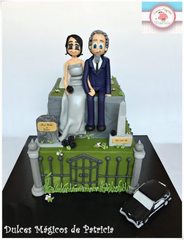 tarta cementerio boda
