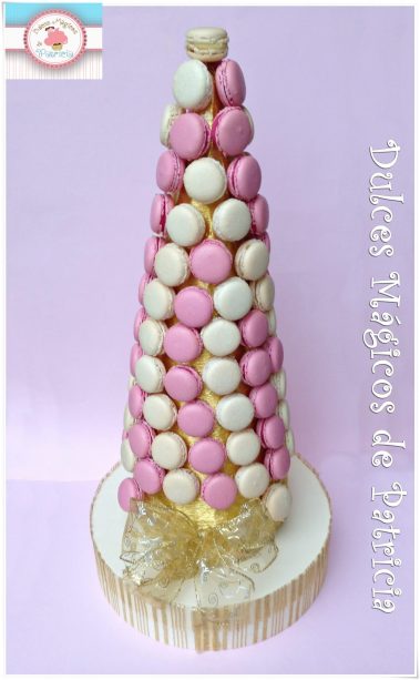 torre macarons boda