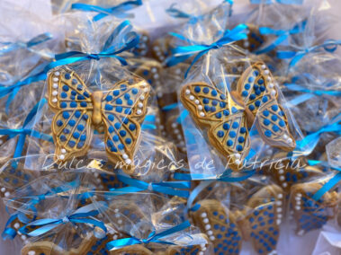 Galleta personalizada boda mariposa