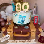 Tarta viajera 80 años