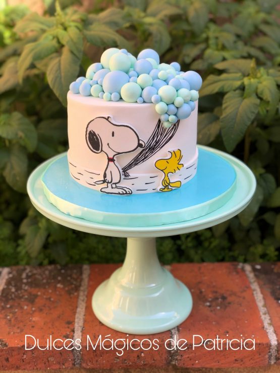 Tarta snoopy alcalá madrid globos