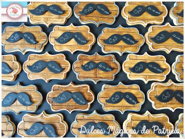galletas boda madera novio
