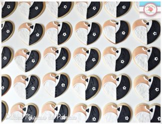 galletas corazones negro blanco corazones alcalá