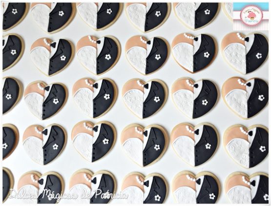 galletas corazones negro blanco corazones alcalá