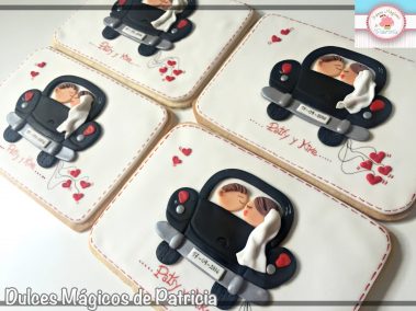 galletas gigantes boda coche