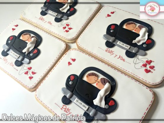 galletas gigantes boda coche