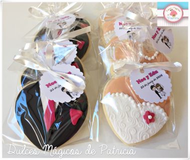 galletas novios corazones madrid elegantes