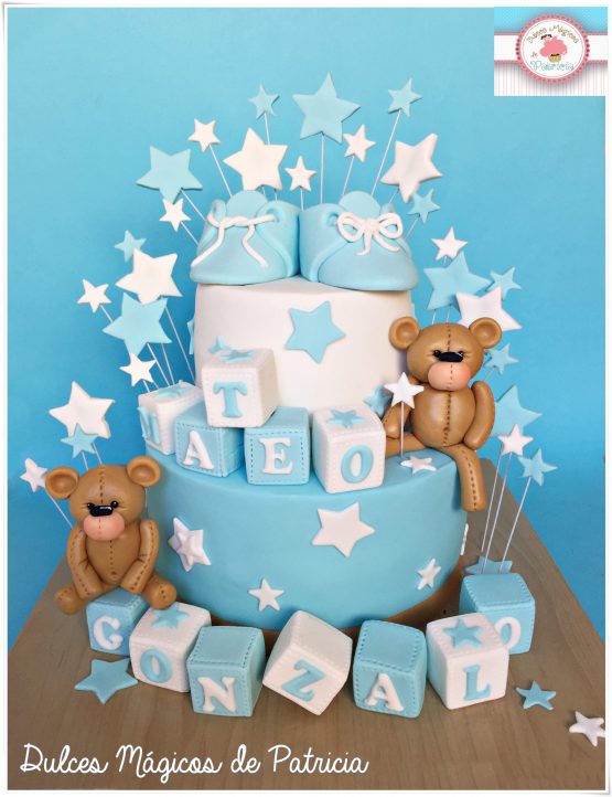 tarta bautizo azul ositos alcalá