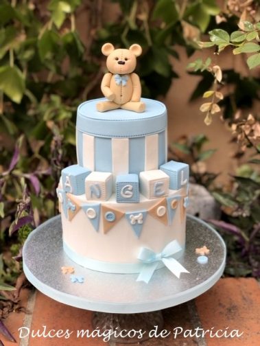 tarta bautizo osito