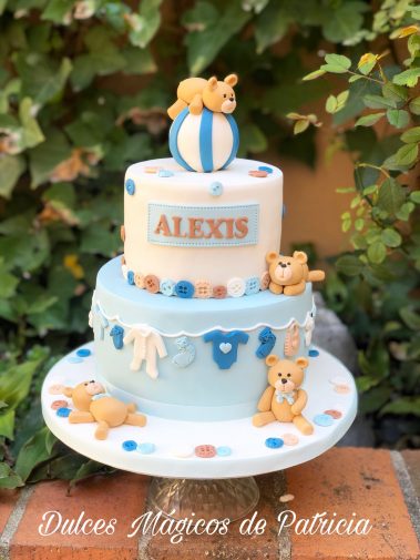 tarta bautizo osito azul bebé alcalá madrid