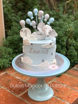 tarta elefante bebé bautizo