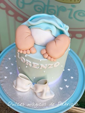 tarta pies bebé bautizo madrid