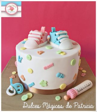 tarta revelación género sexo bebé