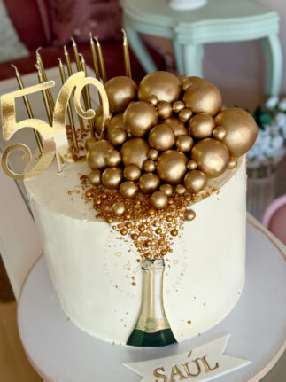tarta-botella-champan-oro