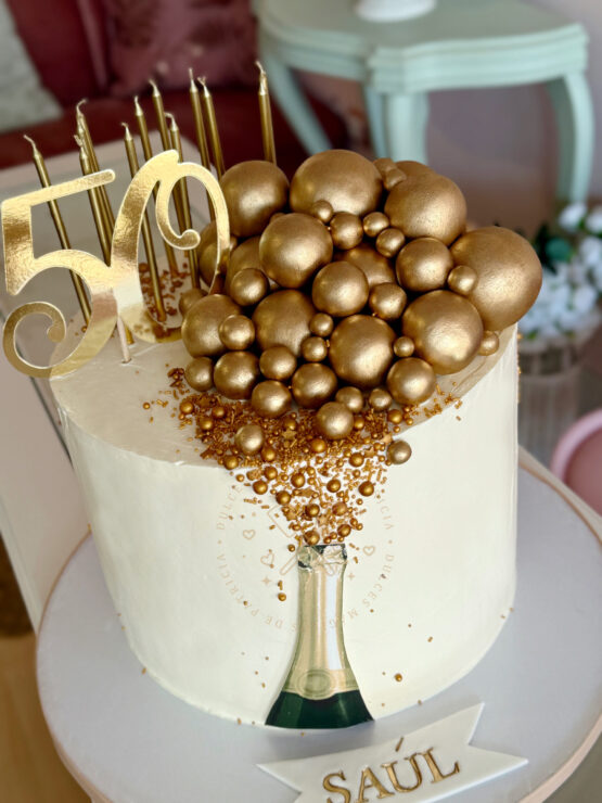 tarta-botella-champan-oro