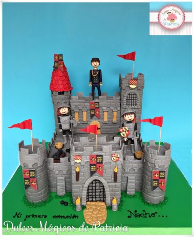 tarta comunión castillo medieval