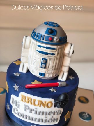 tarta comunión star wars r2d2