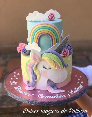 tarta unicornio comunión madrid