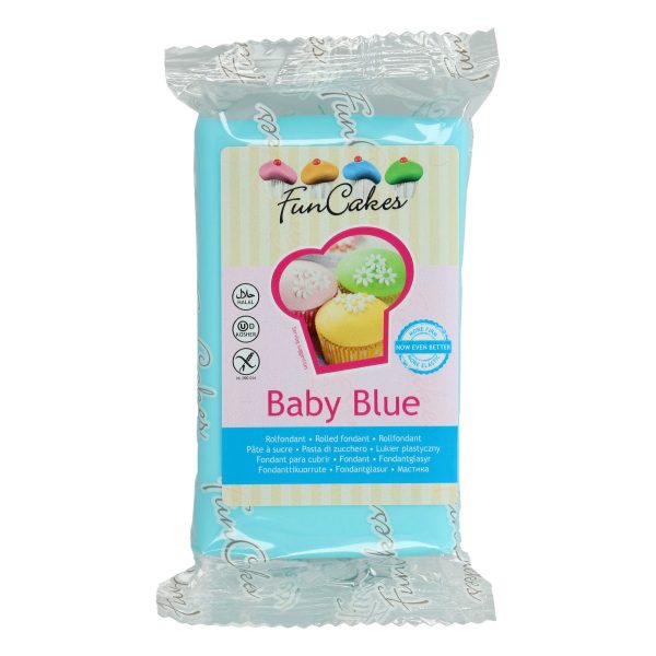 Fondant Funcakes azul bebé 250g