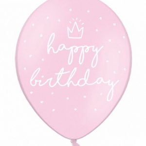 Globo rosa happy birthday helio feliz cumpleaños topos