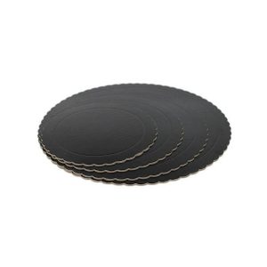 base redonda 3mm bordes ondulados negro