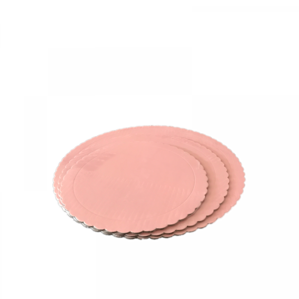 base redonda 3mm bordes ondulados rosa