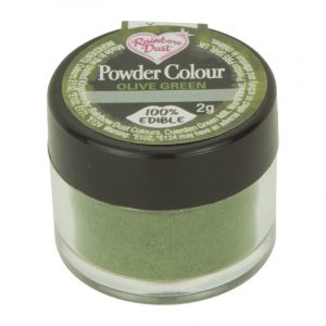 colorante polvo rainbowdust verde oliva