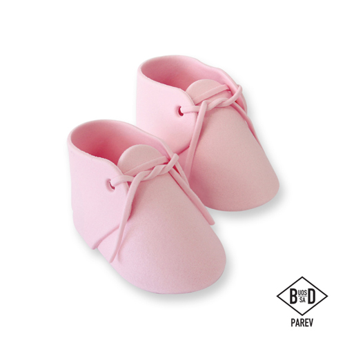 decoraciones azúcar PME zapato bebe rosa