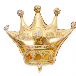 globo foil corona dorado