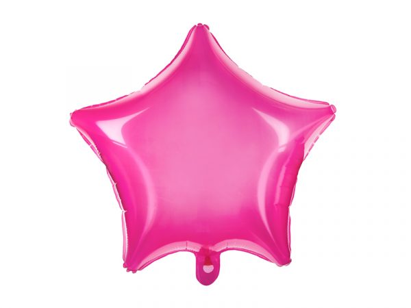 globo foil estrella rosa fucsia
