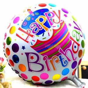 globo foil happy birthday redondo