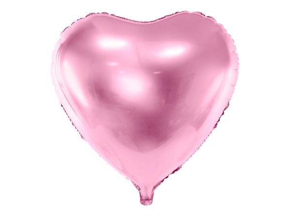 globo foil helio corazón rosa