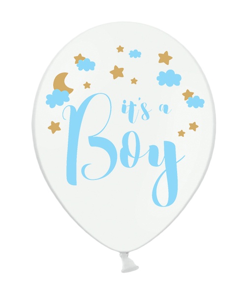 globo helio bebé nacimiento baby shower it´s a boy azul es un niño