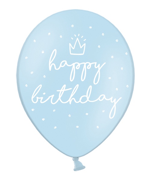 globo helio feliz cumpleaños happy birthday azul